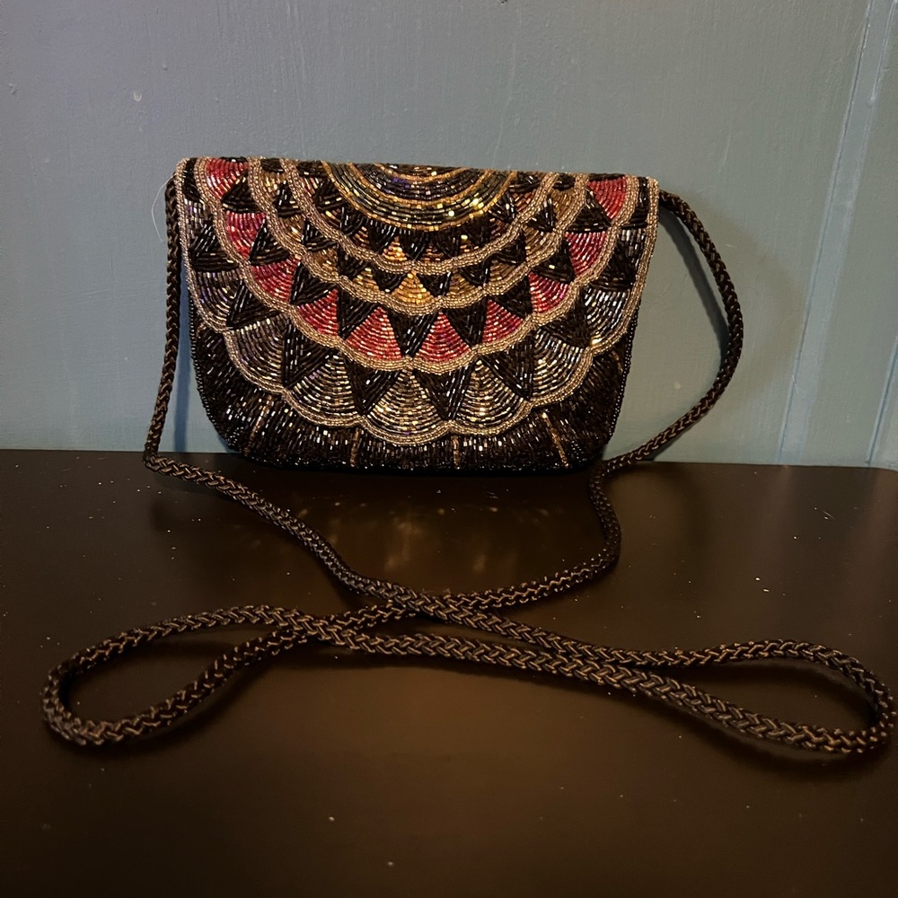 Beaded party bag